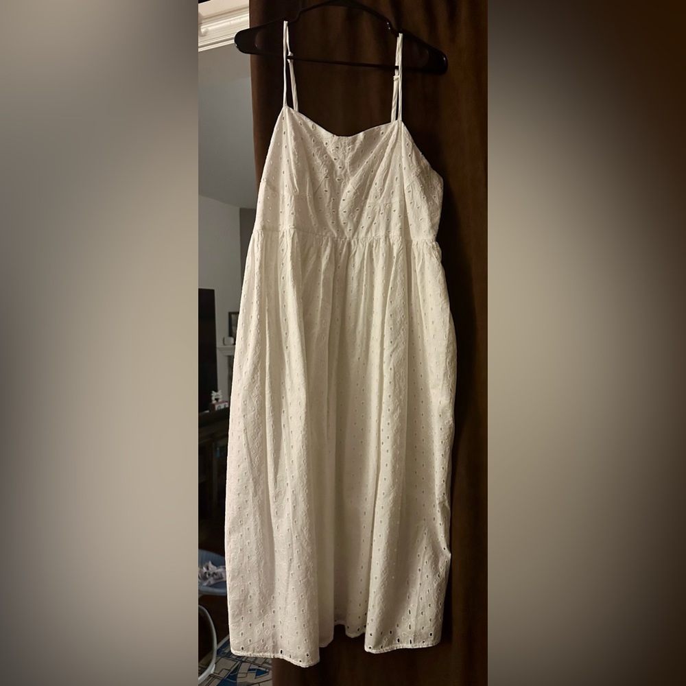 NWT White eyelet dress